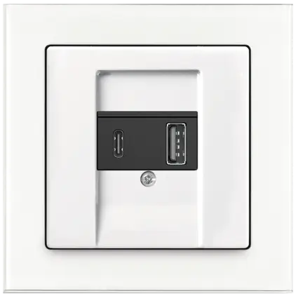 Busch-axcent_Z&aacute;suvka USB nab&iacute;jec&iacute; dvojit&aacute;
