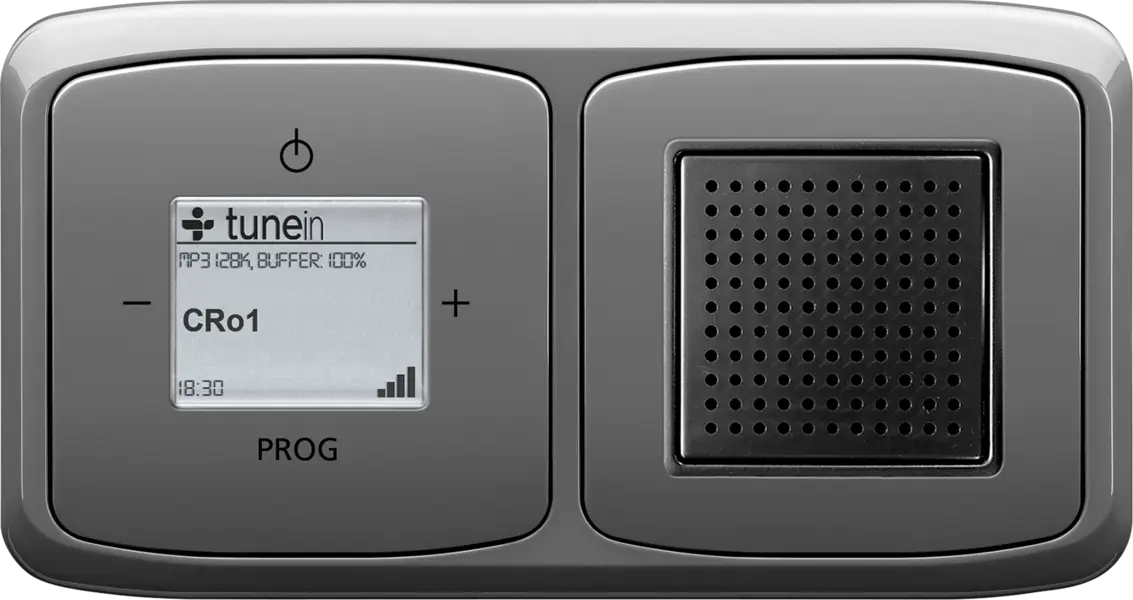 Tango kouřově &scaron;ed&aacute;: R&aacute;dio internetov&eacute; Busch-iNet AudioWorld, Reproduktor zapu&scaron;těn&yacute;
