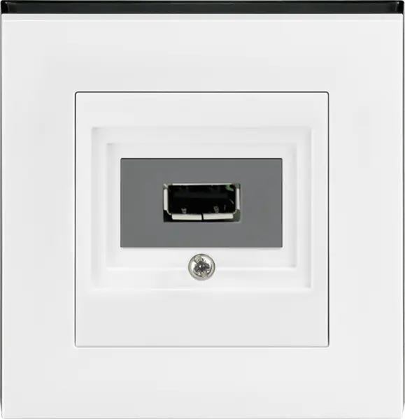 Levit b&iacute;l&aacute; / kouřov&aacute; čern&aacute;: Z&aacute;suvka nab&iacute;jec&iacute; USB