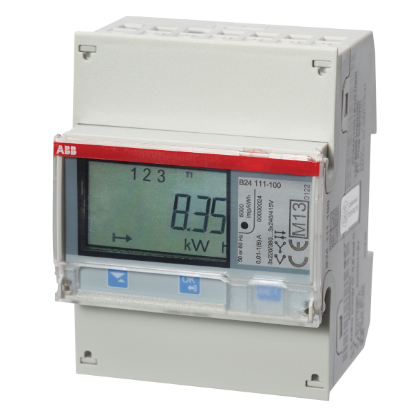 B24 111-100 tř&iacute;f&aacute;zov&yacute; elektroměr pro nepř&iacute;m&eacute; měřen&iacute;