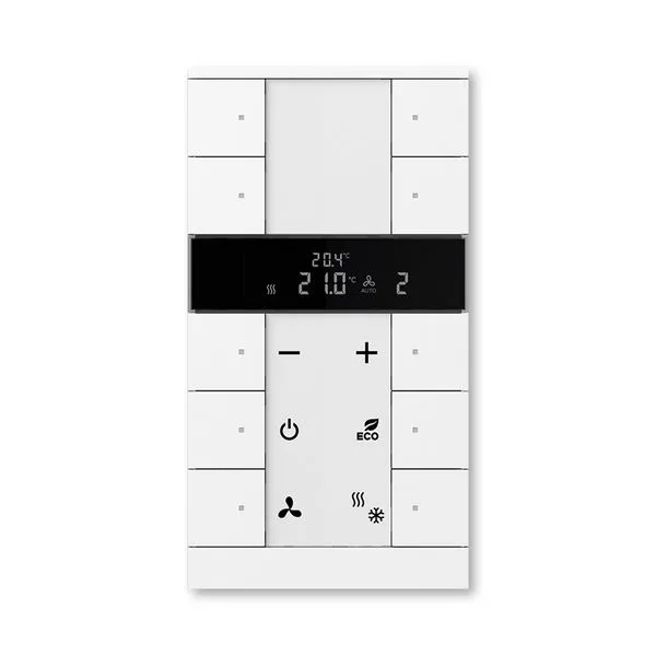 Prvek ovl&aacute;dac&iacute; 10n&aacute;sobn&yacute; kombinovan&yacute;, s ovl&aacute;d&aacute;n&iacute;m HVAC, ABB-Tenton&reg;, zapu&scaron;těn&yacute;
