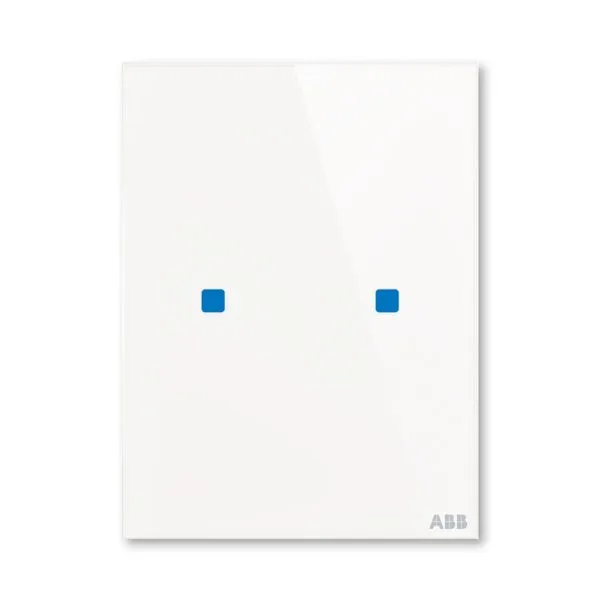 Prvek ovl&aacute;dac&iacute; dotykov&yacute; 2n&aacute;sobn&yacute;, 86x115 mm, ABB tacteo&reg;, zapu&scaron;těn&yacute;