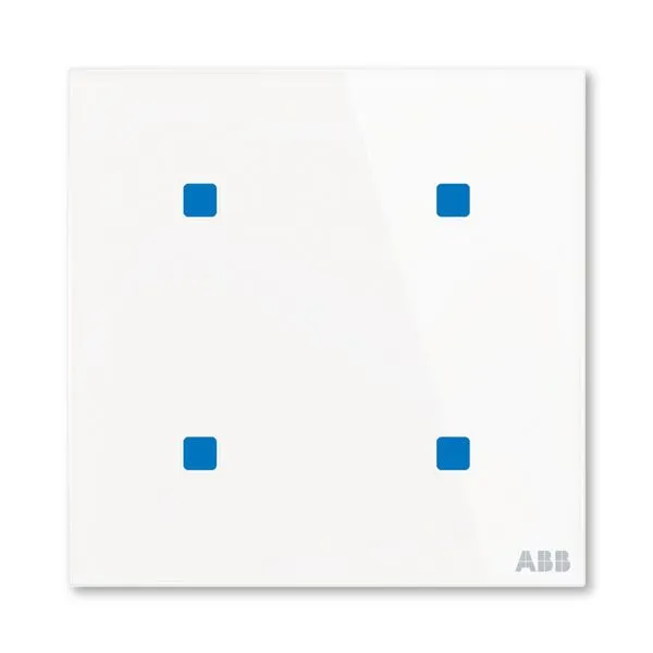 Prvek ovl&aacute;dac&iacute; dotykov&yacute; 4n&aacute;sobn&yacute;, 86x86 mm, ABB tacteo&reg;, zapu&scaron;těn&yacute;