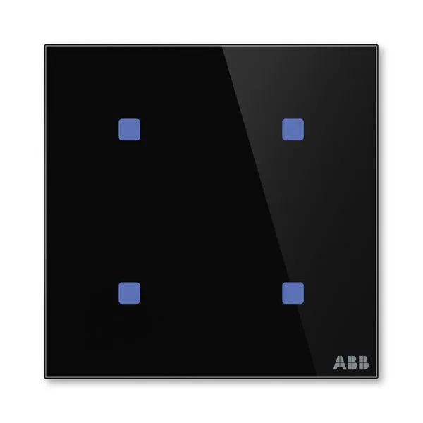 Prvek ovl&aacute;dac&iacute; dotykov&yacute; 4n&aacute;sobn&yacute;, 86x86 mm, ABB tacteo&reg;, zapu&scaron;těn&yacute;
