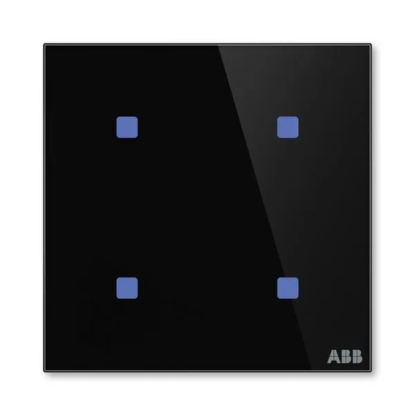 Prvek ovl&aacute;dac&iacute; dotykov&yacute; 4n&aacute;sobn&yacute;, 86x86 mm, ABB tacteo&reg;, zapu&scaron;těn&yacute;