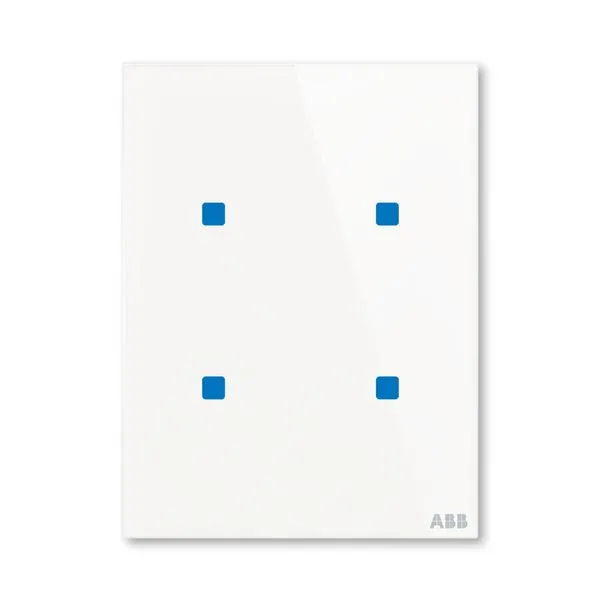Prvek ovl&aacute;dac&iacute; dotykov&yacute; 4n&aacute;sobn&yacute;, 86x115 mm, ABB tacteo&reg;, zapu&scaron;těn&yacute;