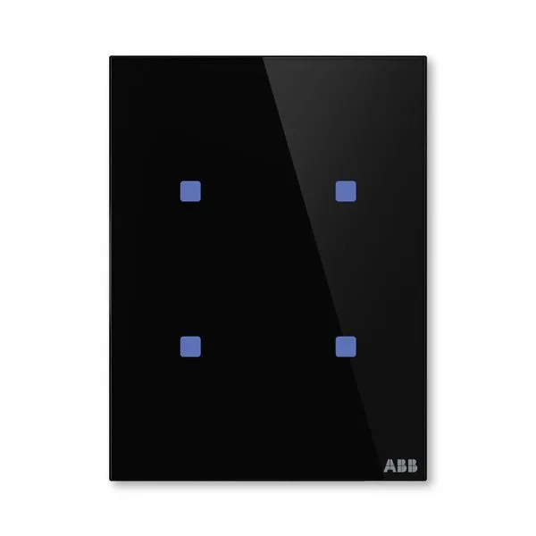 Prvek ovl&aacute;dac&iacute; dotykov&yacute; 4n&aacute;sobn&yacute;, 86x115 mm, ABB tacteo&reg;, zapu&scaron;těn&yacute;
