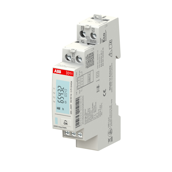 D11 15 40 jednof&aacute;zov&yacute; elektroměr pro př&iacute;m&eacute; měřen&iacute; do 40 A