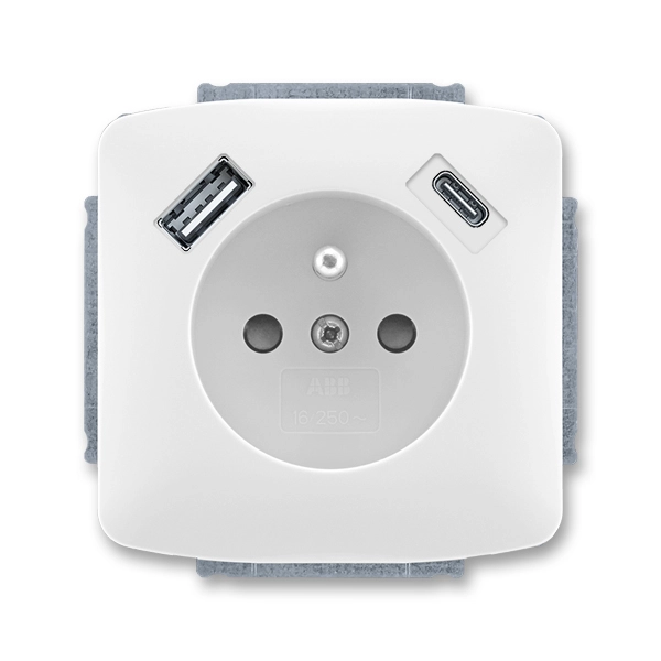 Z&aacute;suvka jednon&aacute;sobn&aacute; s ochrann&yacute;m kol&iacute;kem, s clonkami, s USB nab&iacute;jen&iacute;m (USB-A + USB-C)