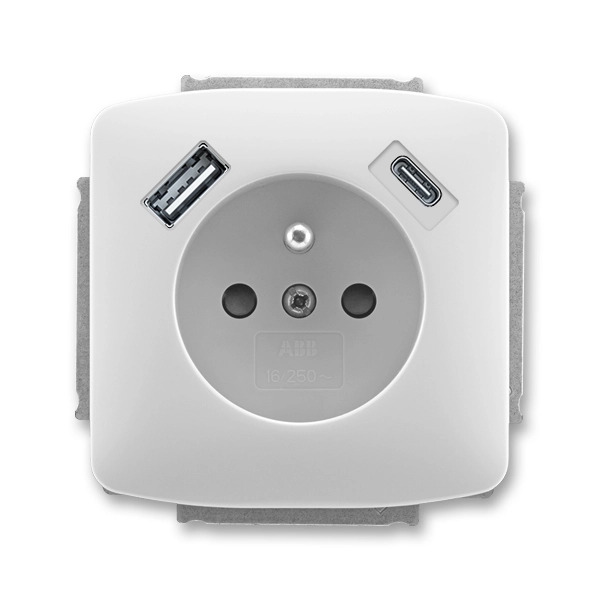 Z&aacute;suvka jednon&aacute;sobn&aacute; s ochrann&yacute;m kol&iacute;kem, s clonkami, s USB nab&iacute;jen&iacute;m (USB-A + USB-C)
