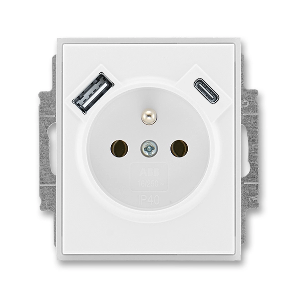 Z&aacute;suvka jednon&aacute;sobn&aacute; s ochrann&yacute;m kol&iacute;kem, s clonkami, s USB nab&iacute;jen&iacute;m (USB-A + USB-C)