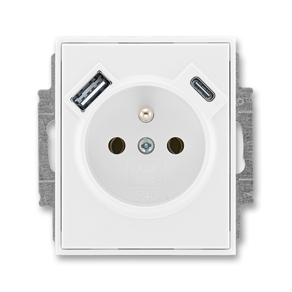 Z&aacute;suvka jednon&aacute;sobn&aacute; s ochrann&yacute;m kol&iacute;kem, s clonkami, s USB nab&iacute;jen&iacute;m (USB-A + USB-C)