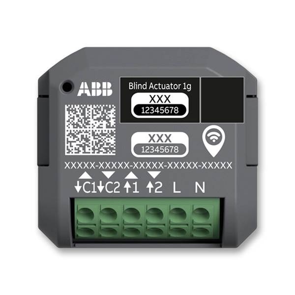 Aktor žaluziov&yacute;, 1n&aacute;sobn&yacute;, 230 V AC, s Bluetooth a free@home WL, vestavn&yacute;