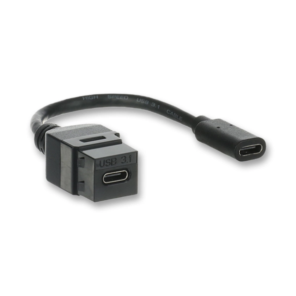Z&aacute;suvka USB-C (keystone s kabelem)
