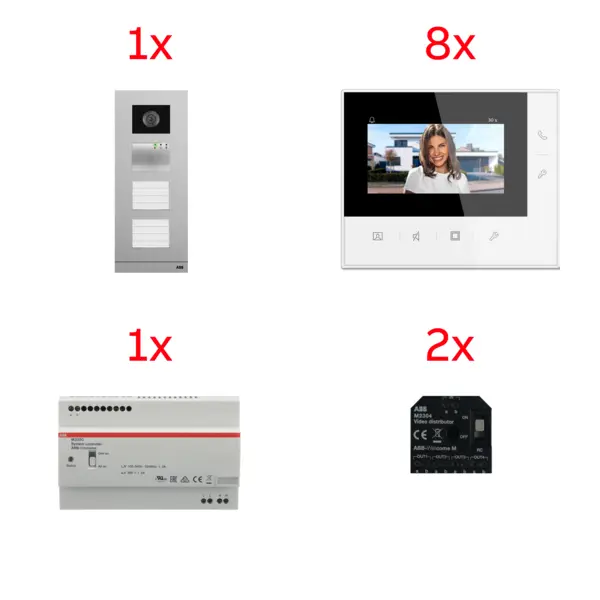 8 video 1 vstupni tablo