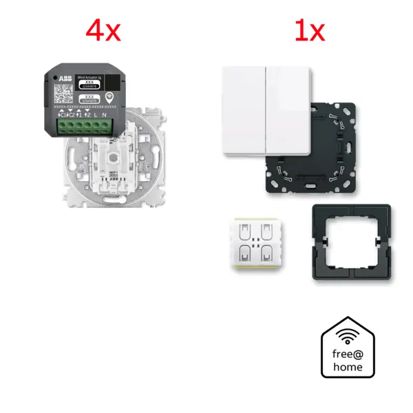 4x žaluzie a 1x centr&aacute;ln&iacute; ovladač (varianta 3)