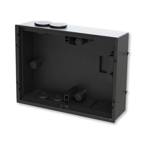 Krabice instalačn&iacute;, zapu&scaron;těn&aacute;, pro 7" panel Welcome Midi a 7" a 10" panel Welcome IP, čern&aacute;